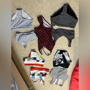 Size small swim suits.  Each $25 or all for $105